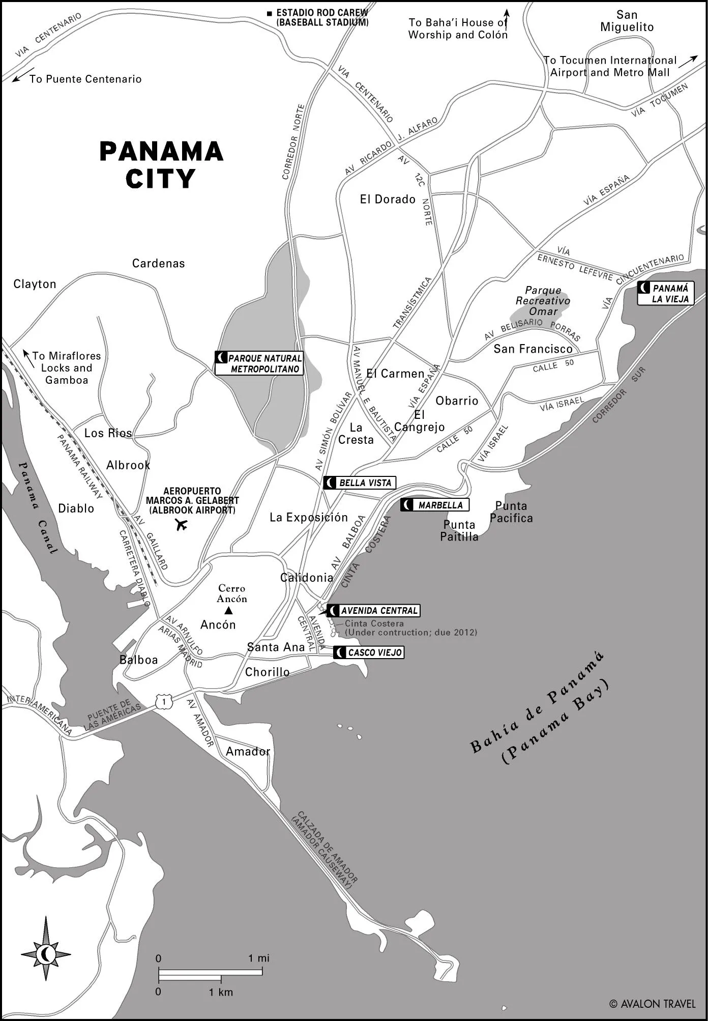 Map of Panama showing Panama City, mountain towns like Boquete, and beach communities relative to one another