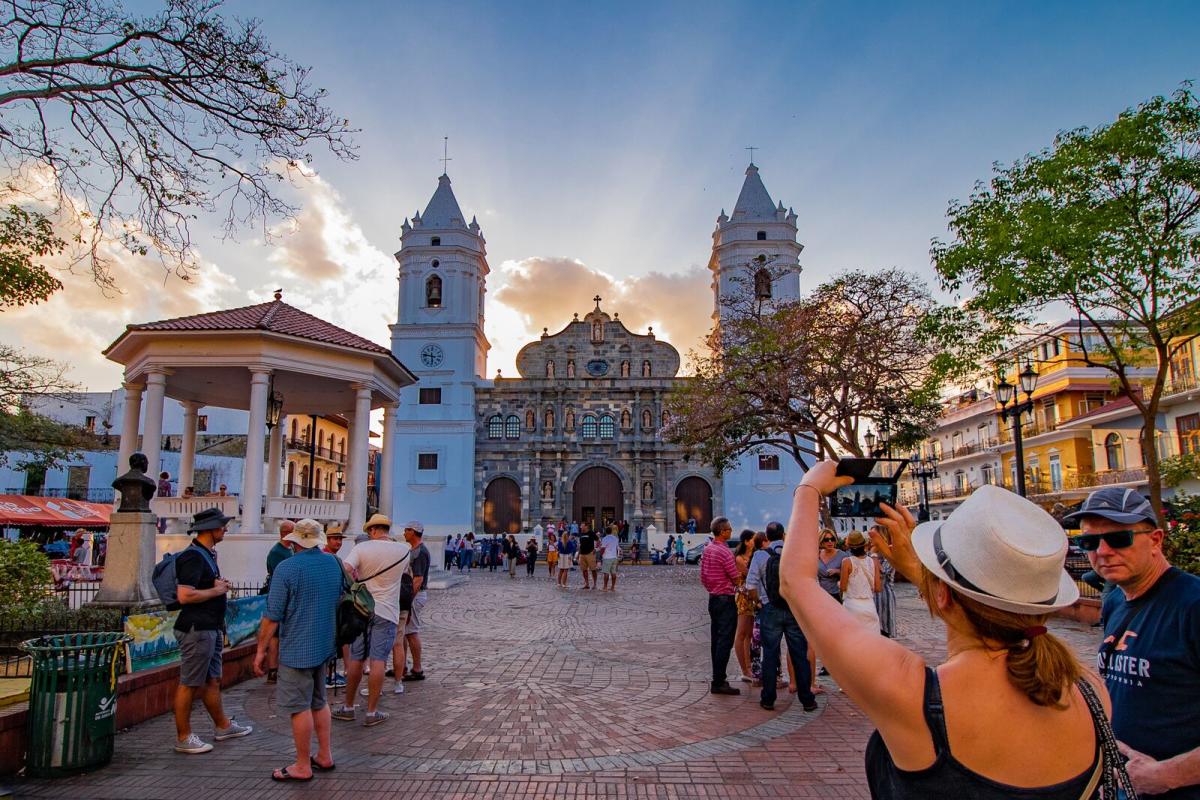 Colonial architecture and rooftop bars in Casco Viejo, Panama City's UNESCO-listed historic old town