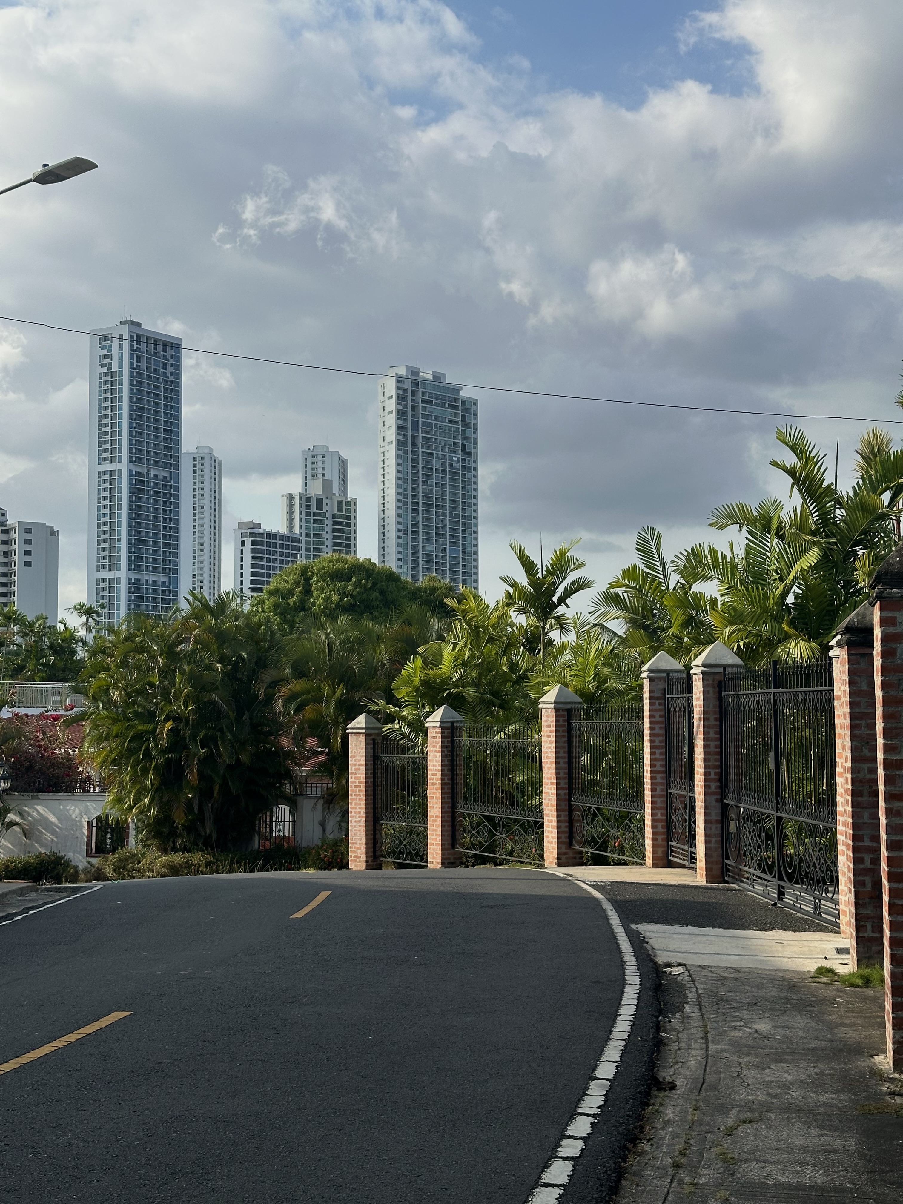 Quiet residential street in a desirable Panama City neighborhood